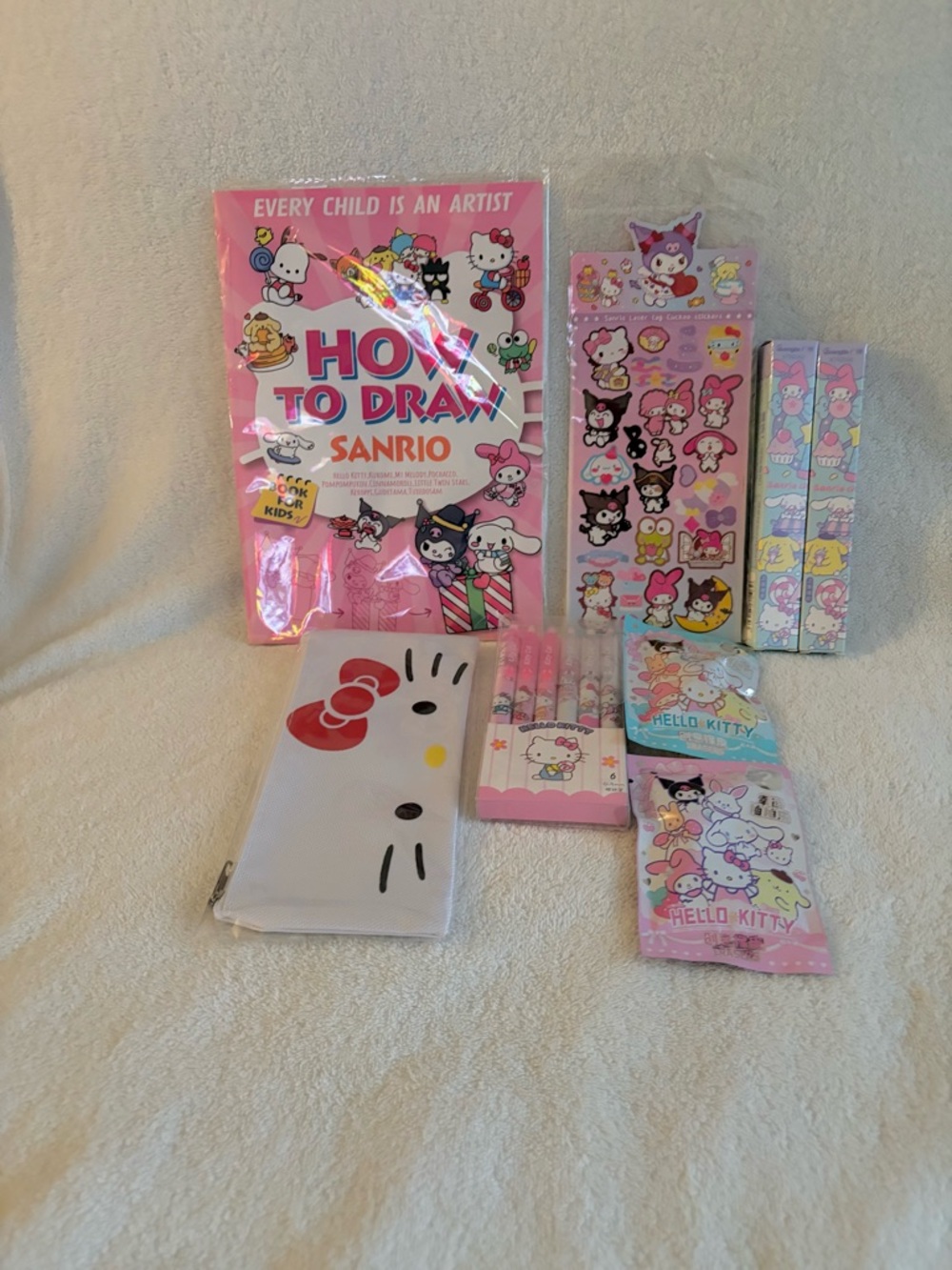 Hello Kitty Bundle #3D - Sanrio How to Draw Book & Stationery Items